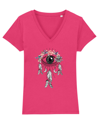 Ochi FLoral Dreamcatcher Raspberry