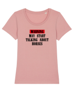 Warning Tricou mânecă scurtă guler larg fitted Damă Expresser