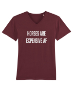Horses are Expensive AF Tricou mânecă scurtă guler V Bărbat Presenter