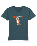 FoxSh*tUp  Tricou mânecă scurtă guler V Bărbat Presenter