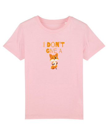 I Don't Give a Fox Cotton Pink