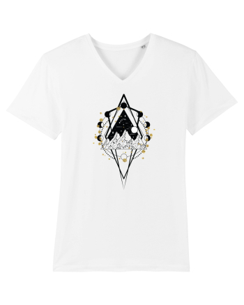 Munte Geometric Auriu White