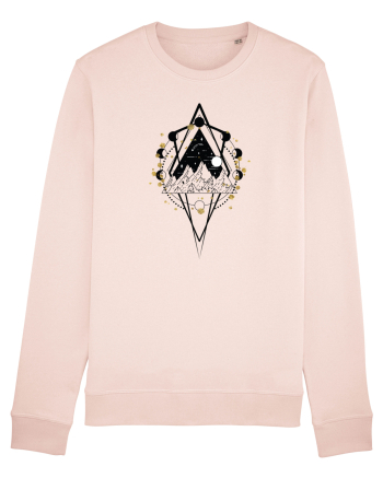 Munte Geometric Auriu Candy Pink