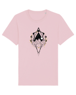 Munte Geometric Auriu Tricou mânecă scurtă Unisex Rocker