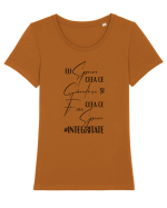 Integritate Tricou mânecă scurtă guler larg fitted Damă Expresser