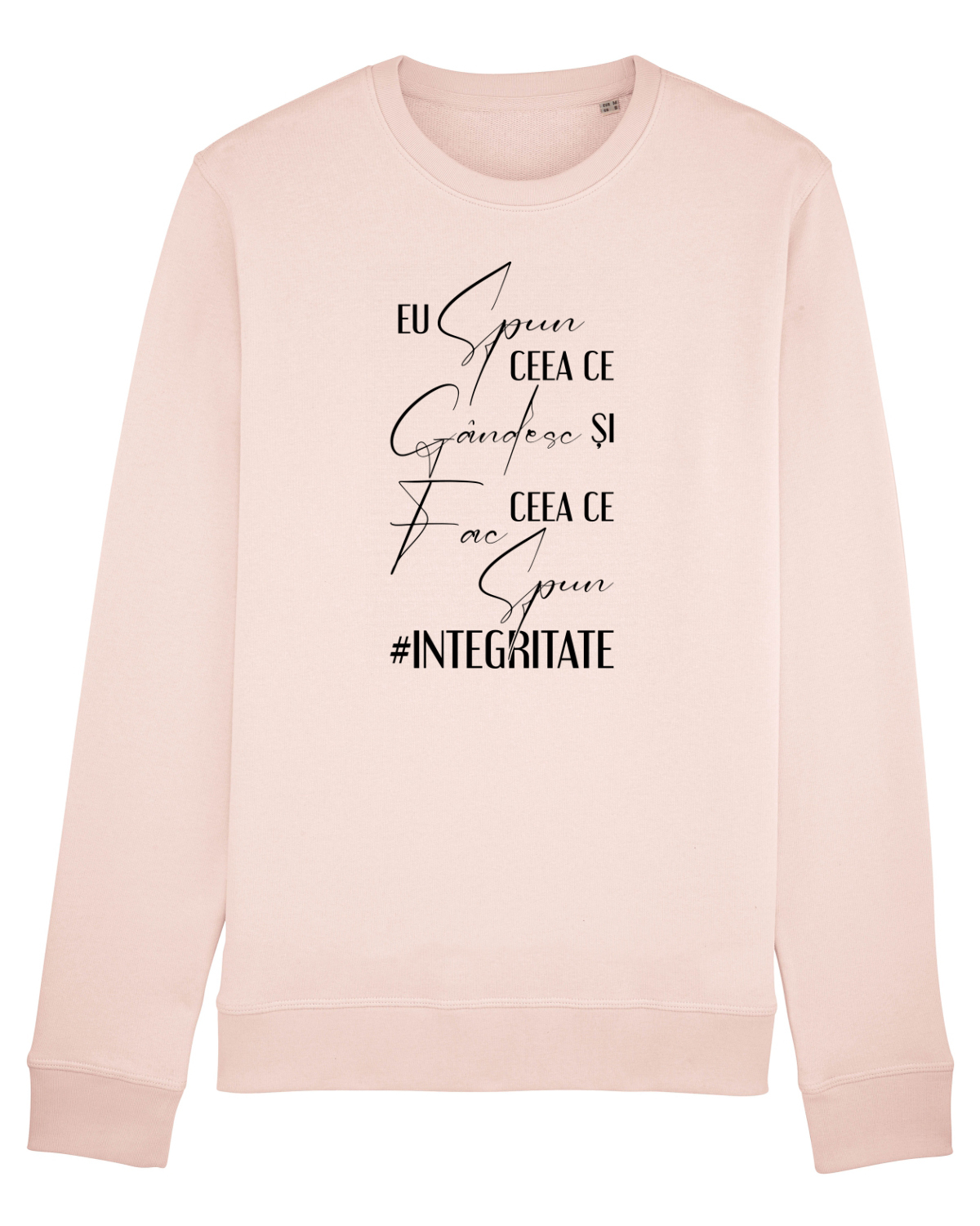 Bluză mânecă lungă Unisex Rise Candy Pink