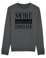 Vietile romanilor conteaza Bluză mânecă lungă Unisex Rise