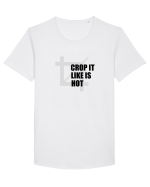 Crop It Like Is Hot Tricou mânecă scurtă guler larg Bărbat Skater