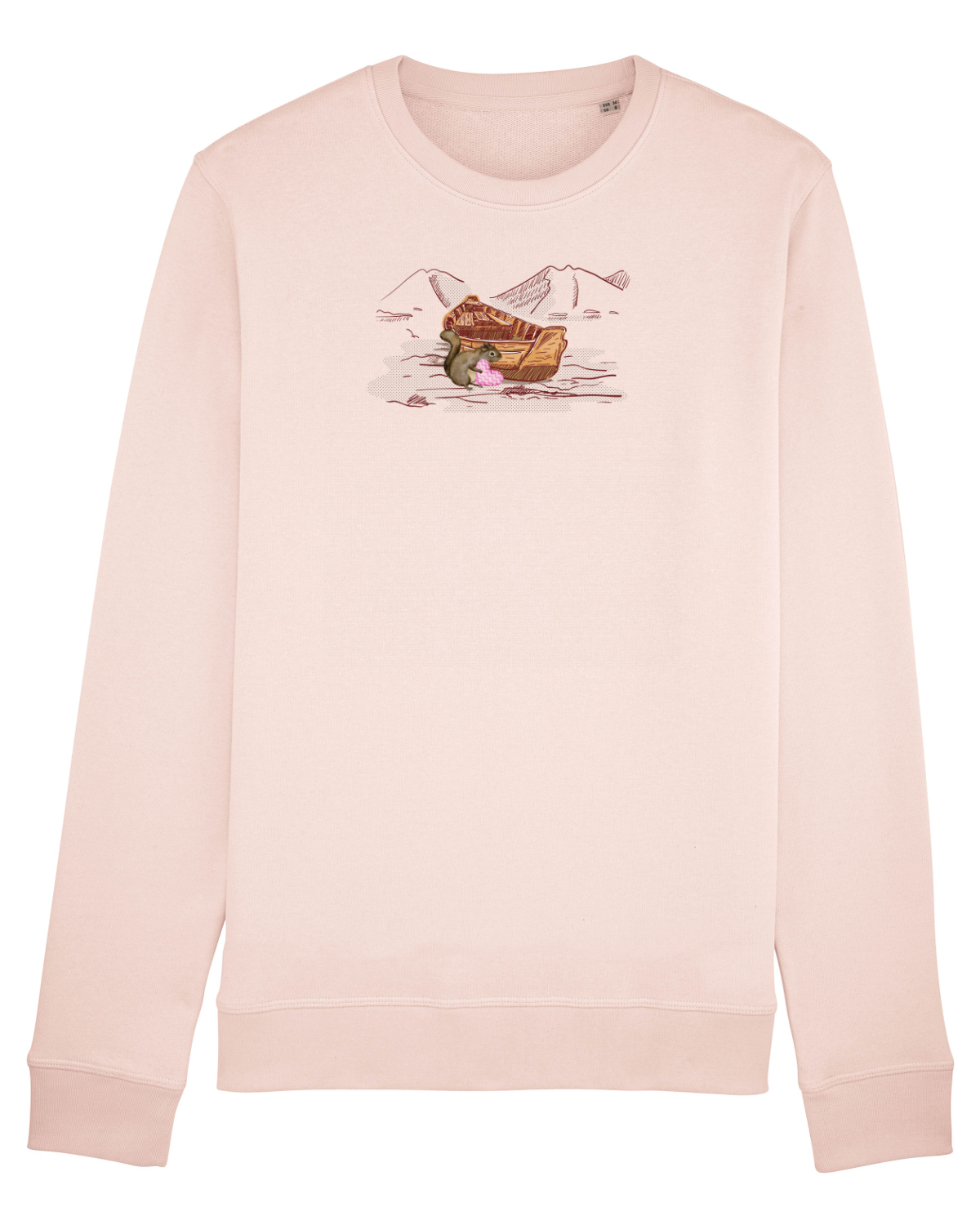 Bluză mânecă lungă Unisex Rise Candy Pink