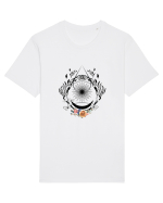 Geometric Floral Tricou mânecă scurtă Unisex Rocker