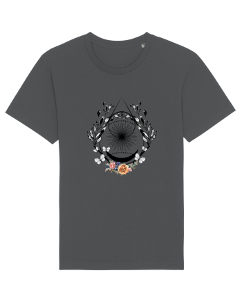 Geometric Floral Anthracite