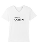 Trust me, I'm a Coach Tricou mânecă scurtă guler V Bărbat Presenter