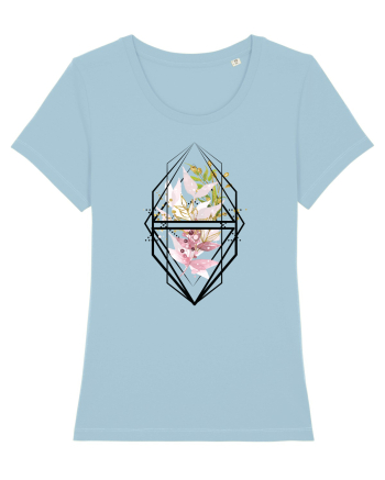 Flori in Geometrie Sky Blue