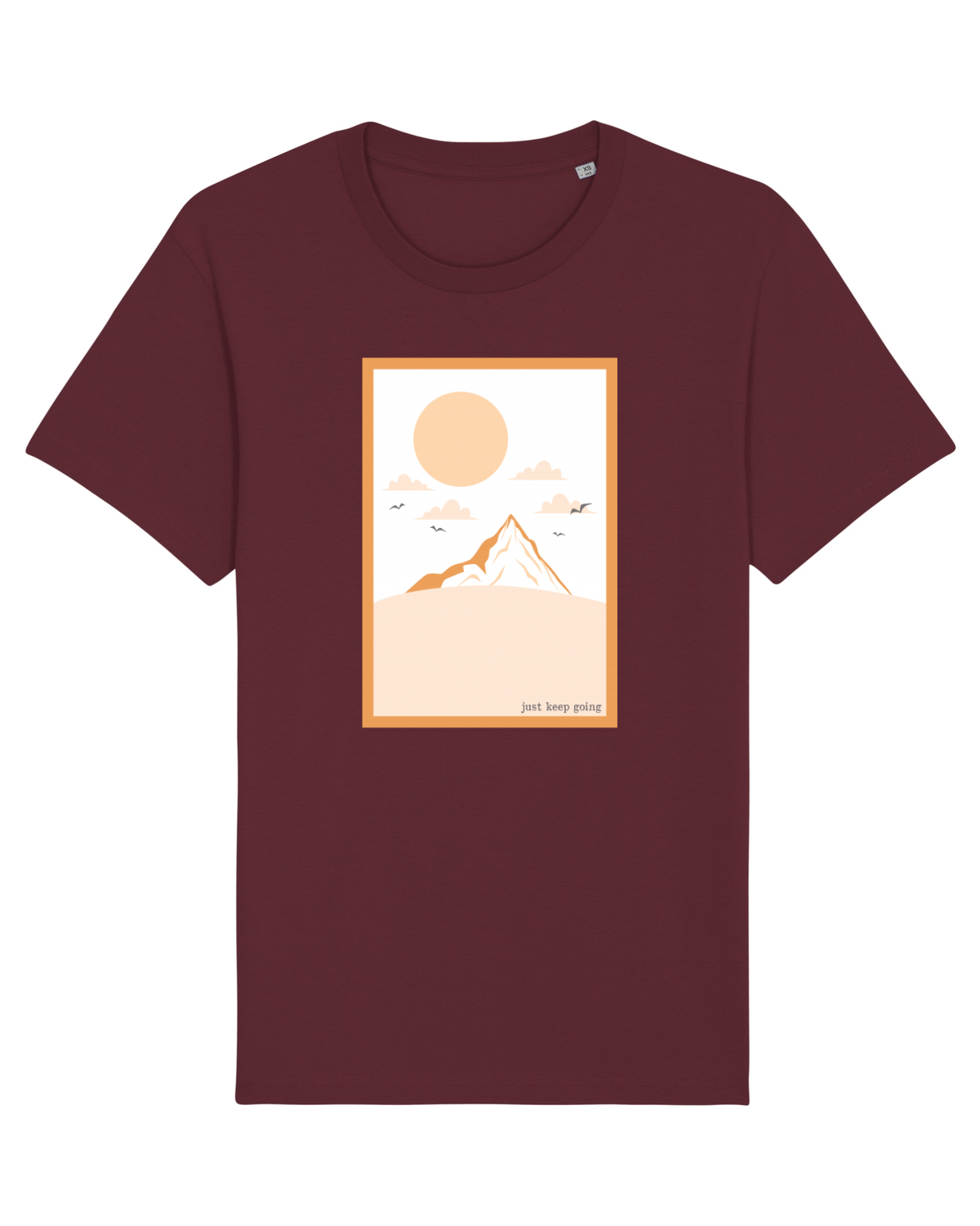 Tricou mânecă scurtă Unisex Rocker Burgundy