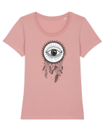 Dreamcatcher cu Ochi Tricou mânecă scurtă guler larg fitted Damă Expresser