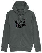Shut up liver, ur fine! Hanorac cu fermoar Unisex Connector
