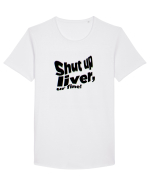 Shut up liver, ur fine! Tricou mânecă scurtă guler larg Bărbat Skater