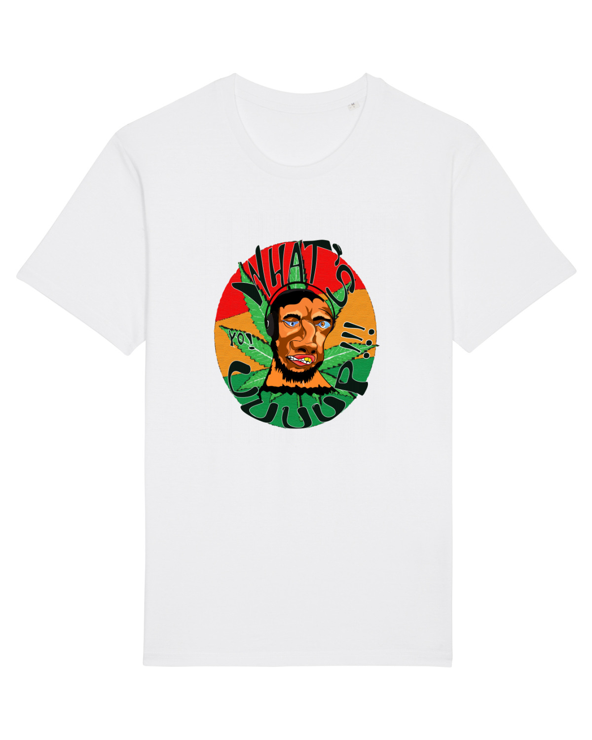 Tricou mânecă scurtă Unisex Rocker White