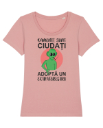 Adopta un extraterestru Tricou mânecă scurtă guler larg fitted Damă Expresser