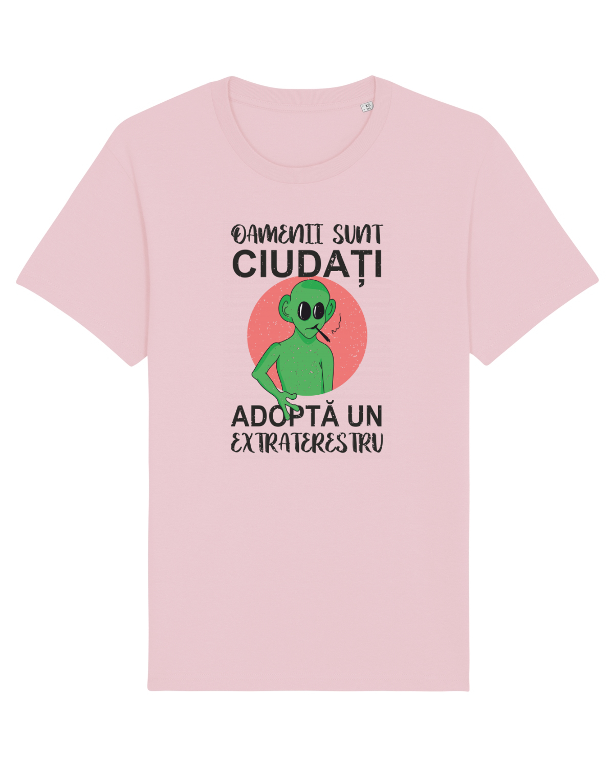 Tricou mânecă scurtă Unisex Rocker Cotton Pink