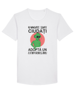 Adopta un extraterestru Tricou mânecă scurtă guler larg Bărbat Skater