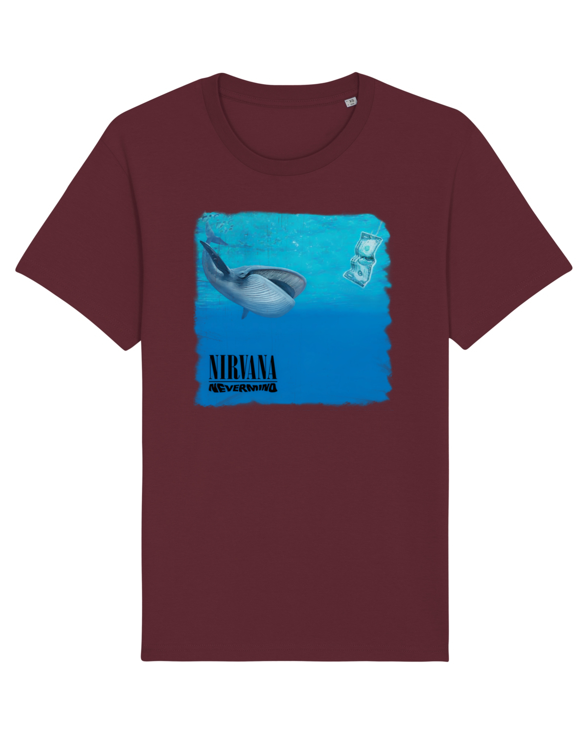Tricou mânecă scurtă Unisex Rocker Burgundy