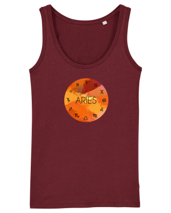 Aries Astrological Sign/BERBEC/Zodiac Burgundy