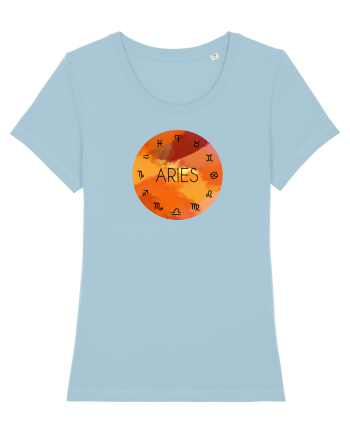 Aries Astrological Sign/BERBEC/Zodiac Sky Blue