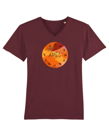 Aries Astrological Sign/BERBEC/Zodiac Burgundy