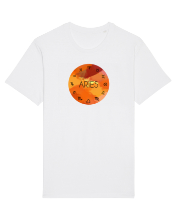 Aries Astrological Sign/BERBEC/Zodiac White