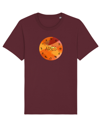 Aries Astrological Sign/BERBEC/Zodiac Burgundy
