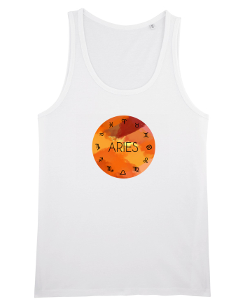 Aries Astrological Sign/BERBEC/Zodiac White
