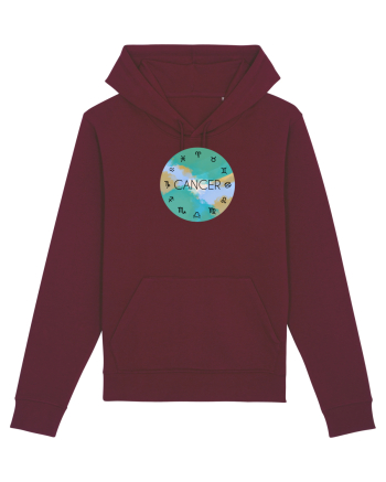 Cancer Astrological Sign/RAC/Zodiac Burgundy