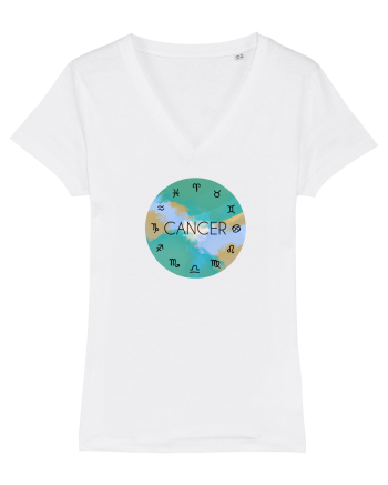 Cancer Astrological Sign/RAC/Zodiac White