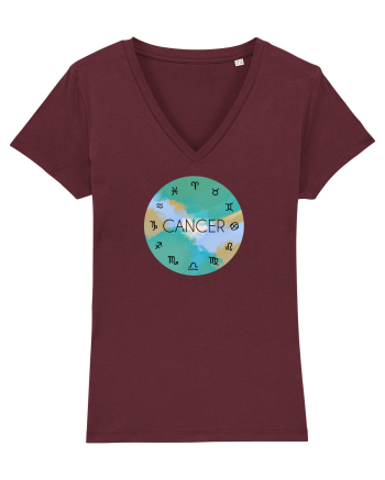 Cancer Astrological Sign/RAC/Zodiac Burgundy
