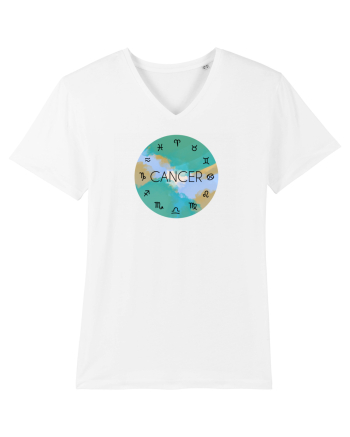 Cancer Astrological Sign/RAC/Zodiac White