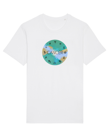 Cancer Astrological Sign/RAC/Zodiac White