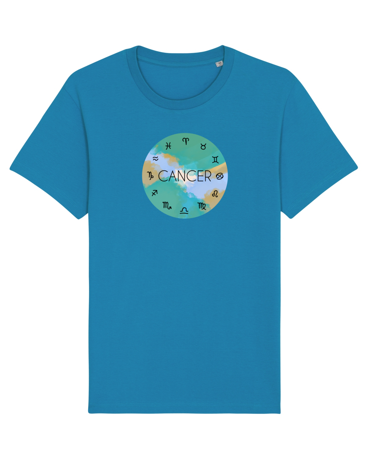 Tricou mânecă scurtă Unisex Rocker Azur