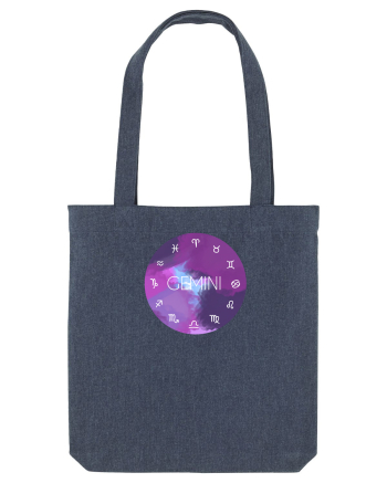 Gemini Astrological Sign/GEMENI/Zodiac Midnight Blue