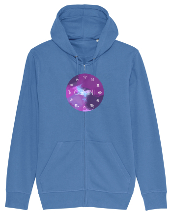 Gemini Astrological Sign/GEMENI/Zodiac Bright Blue