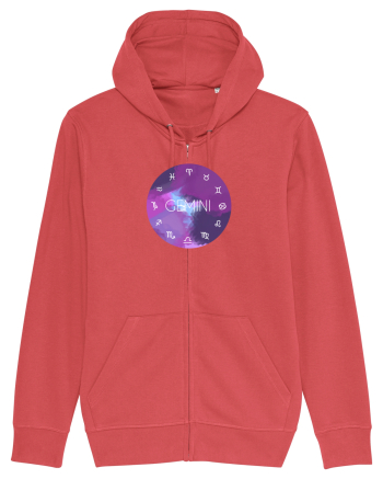 Gemini Astrological Sign/GEMENI/Zodiac Carmine Red
