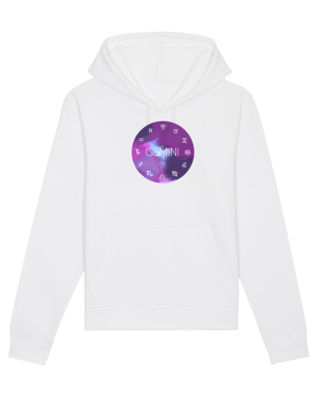 Gemini Astrological Sign/GEMENI/Zodiac White