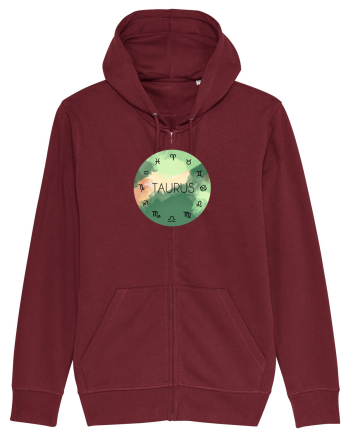 Taurus Astrological Sign/TAUR/Zodiac Burgundy