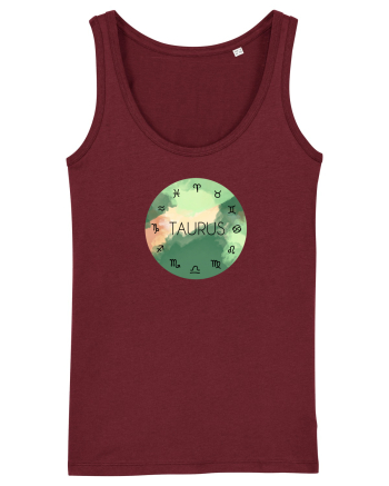 Taurus Astrological Sign/TAUR/Zodiac Burgundy