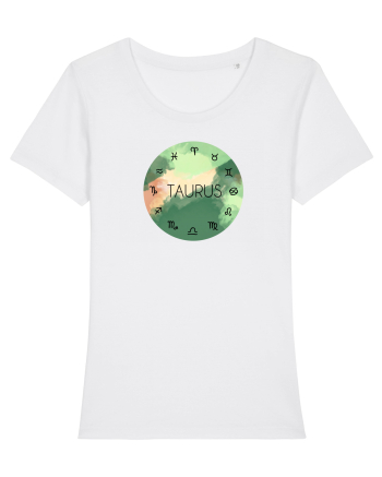 Taurus Astrological Sign/TAUR/Zodiac White