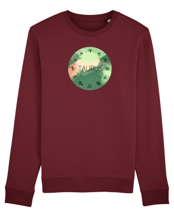 Taurus Astrological Sign/TAUR/Zodiac Burgundy