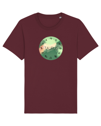 Taurus Astrological Sign/TAUR/Zodiac Burgundy