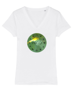 Virgo Astrological Sign/FECIOARA/Zodiac Tricou mânecă scurtă guler V Damă Evoker