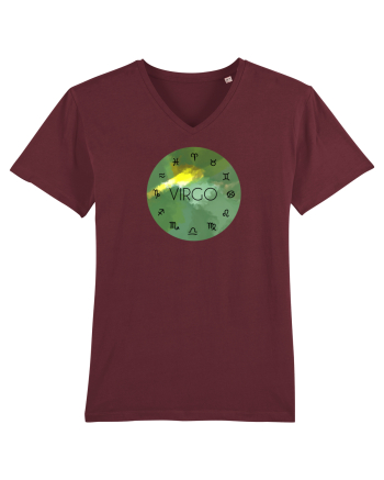 Virgo Astrological Sign/FECIOARA/Zodiac Burgundy