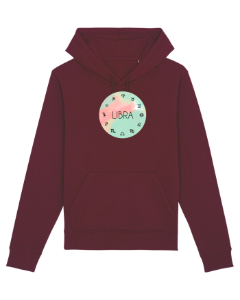 Libra Astrological Sign/BALANTA/Zodiac Burgundy